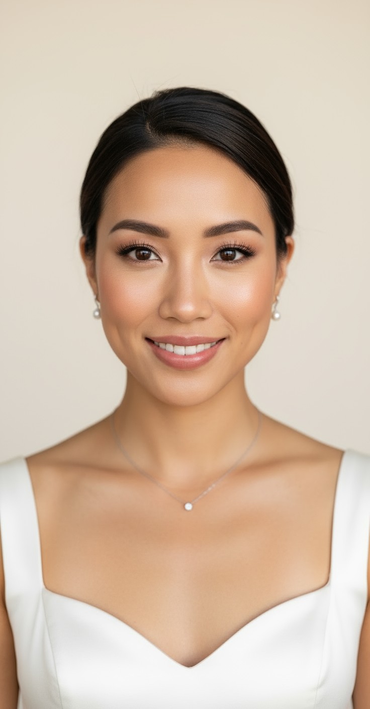 After Bridal Updo Low Bun